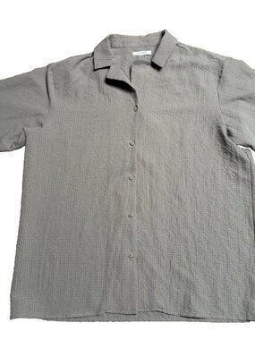 Peppermayo Oversized Top Women's Size 4, Button Front Short Sleeve